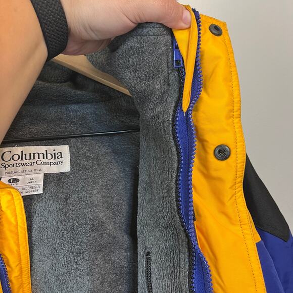 Columbia Vintage Men's Boulder Ridge Double Layer Jacket Coat Blue Size Large - Picture 5 of 14